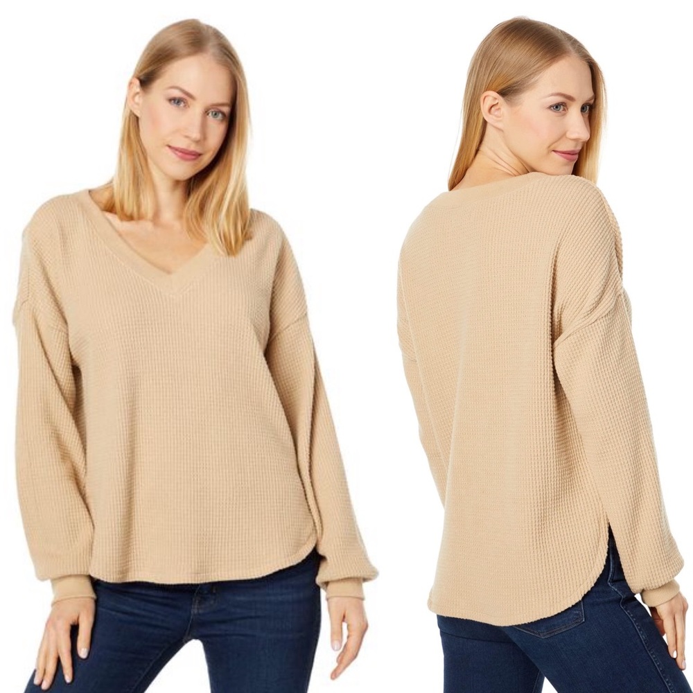 Madewell Spindrift V-Neck Long Sleeve Top